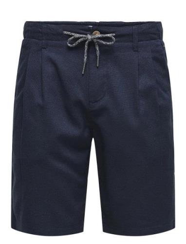 Onsleo Linen Mix 0048 Shorts ONLY & SONS Navy
