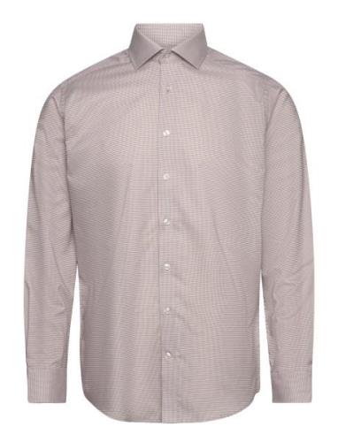 Bs Terrel Modern Fit Shirt Bruun & Stengade Beige