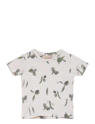 T-Shirt S/S Baggy Sum Printed Petit Piao Beige