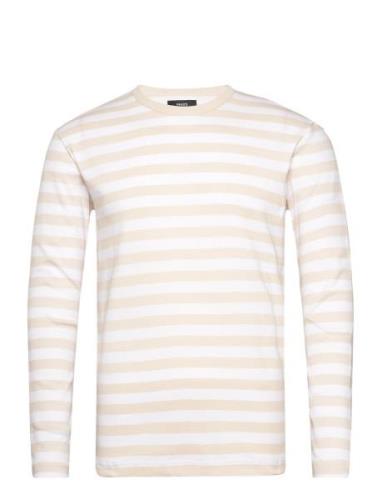 Midi Rib Tobias Tee Ls Mads Nørgaard Beige