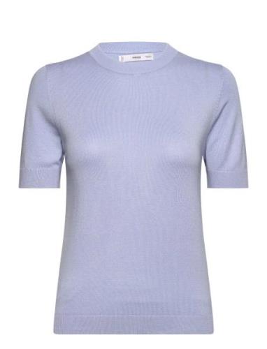 Short Sleeve Sweater Mango Blue