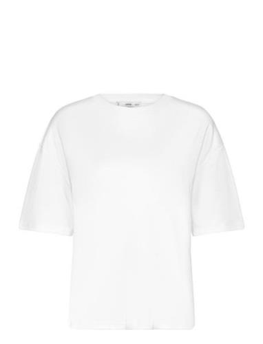 Over Cotton T-Shirt Mango White