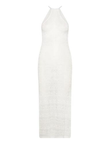 Abra Fine Knitted Dress Bubbleroom White