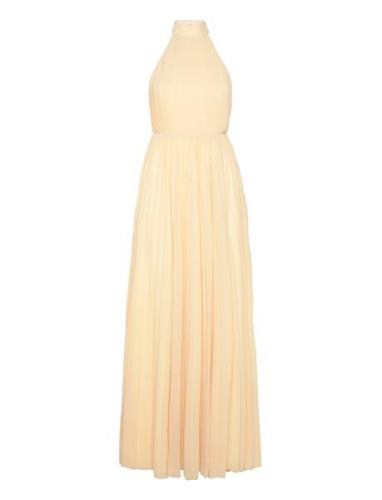 Fionne Pleated Gown Bubbleroom Yellow
