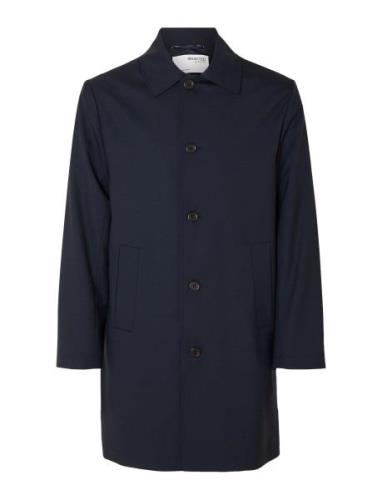 Slhrichmond Mac Coat Selected Homme Blue