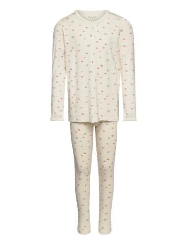 Pyjamas, Girl - Bamboo Minymo White