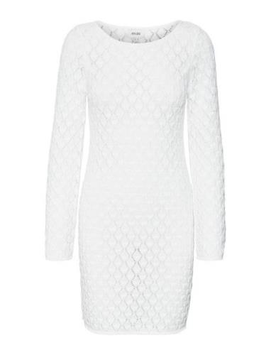 Vmevelyn Ls Short Crochet Dress Vma Vero Moda White