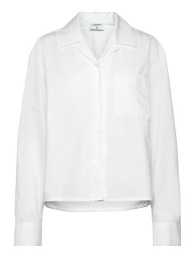 Cropped Poplin Shirt Filippa K White