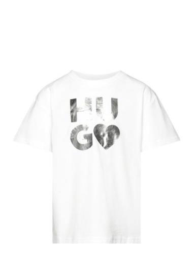 Short Sleeves Tee-Shirt Hugo Kids White