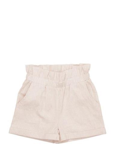 Seersucker Shorts W. Frill Copenhagen Colors Beige