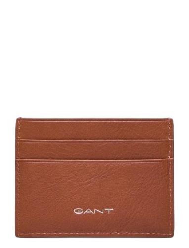 Leather Card Holder GANT Brown