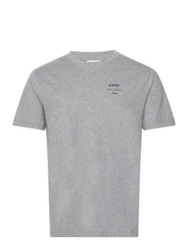 Logo Script Ss T-Shirt GANT Grey