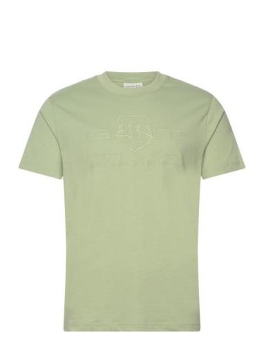 Reg Tonal Shield Ss T-Shirt GANT Green