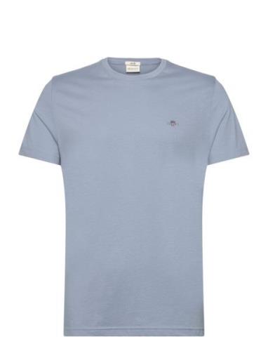 Slim Shield Ss T-Shirt GANT Blue