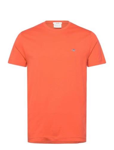 Slim Shield Ss T-Shirt GANT Orange