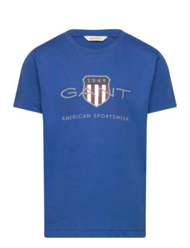 Archive Shield Ss T-Shirt GANT Blue
