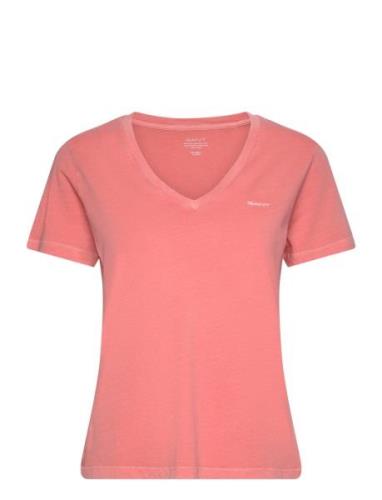 Reg Sunfaded Ss V-Neck T-Shirt GANT Pink