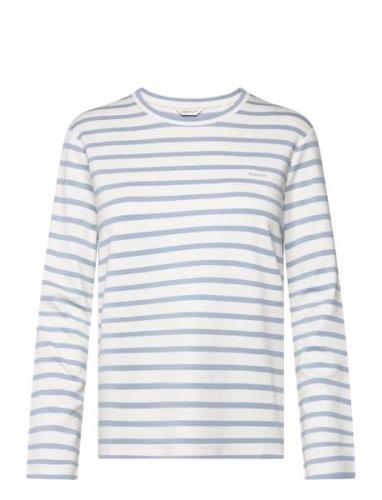 Striped Ls T-Shirt GANT Blue