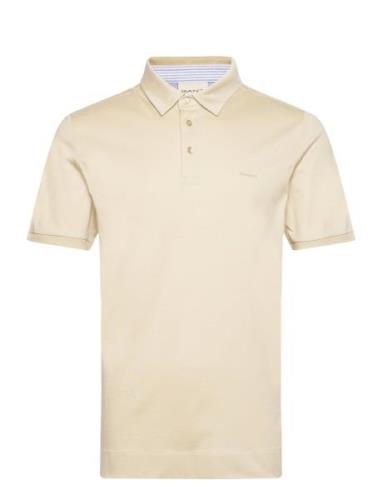 Mercerized Jersey Ss Rugger GANT Beige