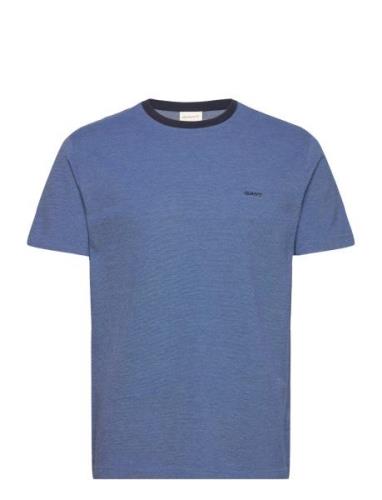 4-Col Oxford Regular Ss T-Shirt GANT Blue
