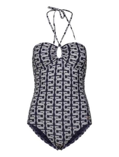 G Pattern Swimsuit GANT Blue