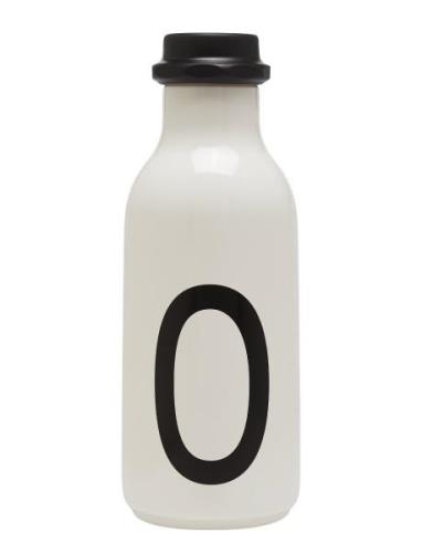 Water Bottle A-Z Design Letters White