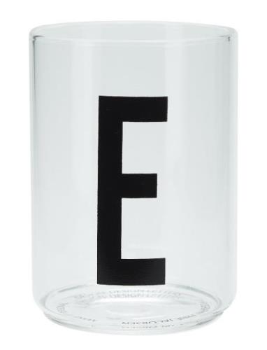 Personal Drinking Glass Design Letters White