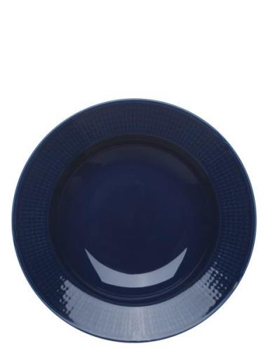 Swedish Grace Plate Deep 25Cm Rörstrand Blue