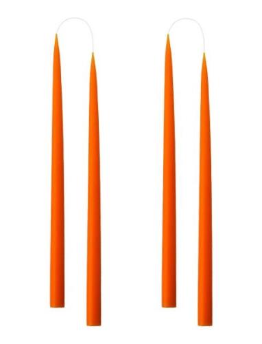 Hand Dipped Candles, 4 Pack Kunstindustrien Orange
