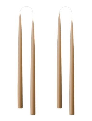 Hand Dipped Candles, 4 Pack Kunstindustrien Brown