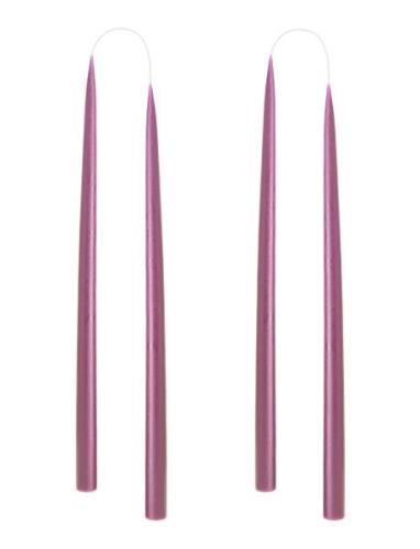 Hand Dipped Candles, 4 Pack Kunstindustrien Purple