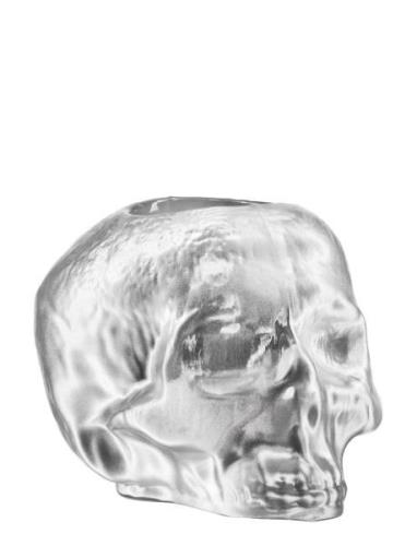 Still Life Metallic Skull Silver Votive D 115Mm Kosta Boda Silver