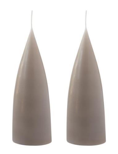Hand Dipped C -Shaped Candles, 2 Pack Kunstindustrien Beige
