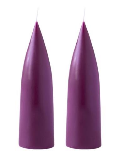 Hand Dipped C -Shaped Candles, 2 Pack Kunstindustrien Purple