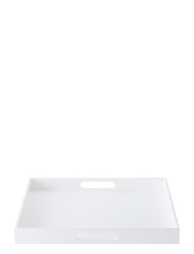 Lux Lacquer Tray W/Handle Mojoo White