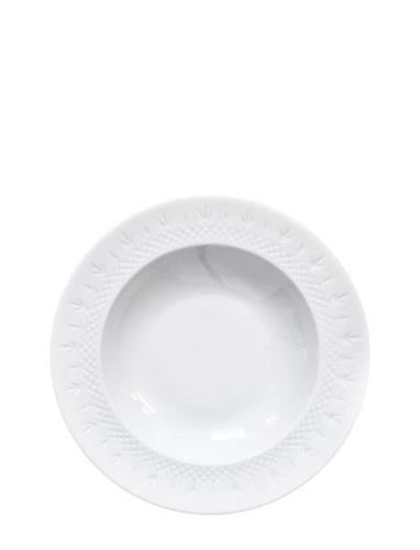 Crispy Porcelain Deep Plate - 1 Pcs Frederik Bagger White