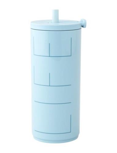 Travel Cup With Straw 500Ml Design Letters Blue