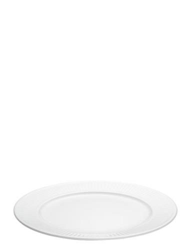 Plate Flat Plissé Pillivuyt White