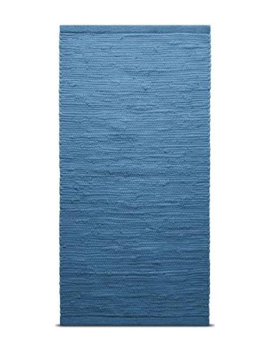 Cotton RUG SOLID Blue