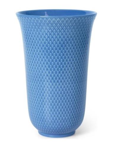 Rhombe Color Vase H20 Blå Porcelæn Lyngby Porcelæn Blue