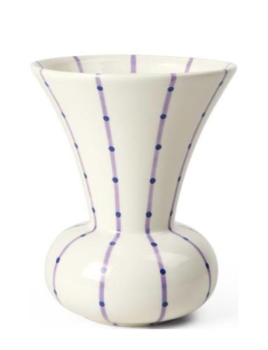 Signature Vase H15 Purple Kähler Cream