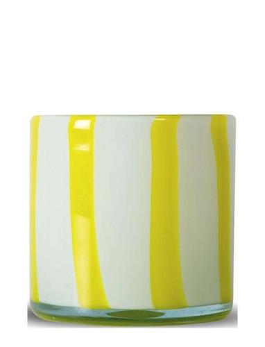 Candle Holder Calore Curve Xs Byon Yellow