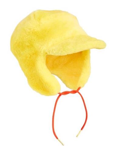 Faux Fur Cap Mini Rodini Yellow