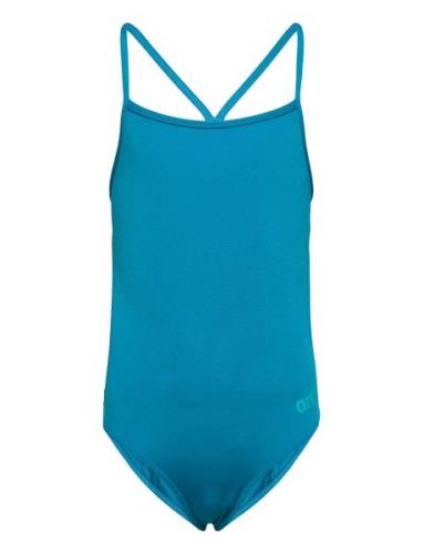 Girl's Team Swimsuit Challenge Solid Arena Blue