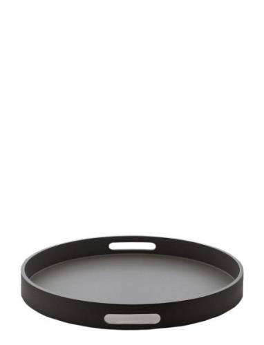 Matt Lacquer Tray W/Handle Mojoo Black