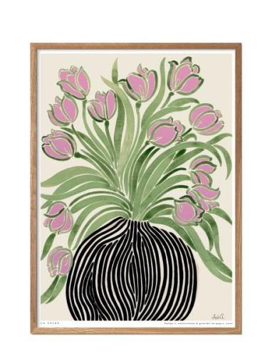 La Poire - Tulips 1 Poster & Frame Patterned