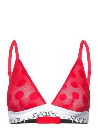 Unlined Triangle Calvin Klein Red