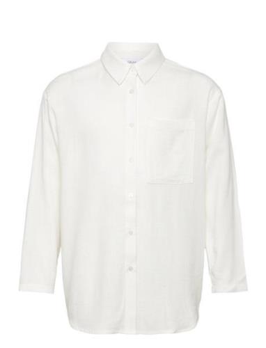Latti Ls Linen Shirt Grunt White