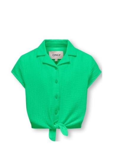 Kogthyra Capsleeve Knot Shirt Wvn Kids Only Green
