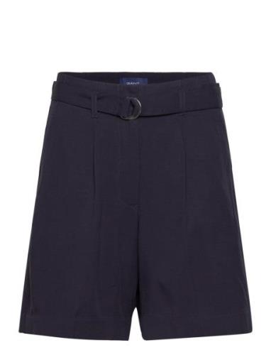 Relaxed Belted Shorts GANT Navy